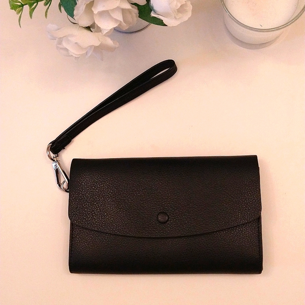 Halogen Leather Clutch /Wallet